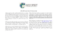 2016-2017 Lower School Uniform Code