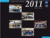 Airborne Science Program 2011 Annual Report