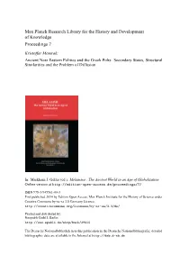 Ancient Near Eastern Polities and the Greek Polis: Secondary States, Structural Similarities and the Problem of Diffusion