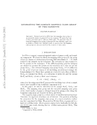 Arxiv:Math/0309299V2 [Math.GT] 13 Oct 2003 Rvdtesm Eut Hwn Ht3 Licko That Later, Showing Century Result, Quarter Same About the Proved Twists