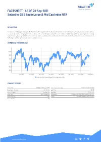 AS of 07-JUL-2021 Solactive GBS Spain Large & Mid Cap Index