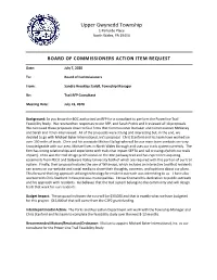 Board of Commissioners Action Item Request