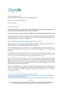 CAL 392 Response to Defra Re Aarhus 271120