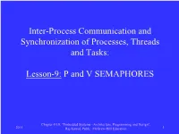 Lesson-9: P and V SEMAPHORES