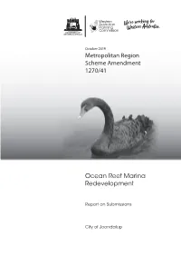 Metropolitan Region Scheme Amendment 1270/41, Ocean Reef Marina Redevelopment, Report on Submissions