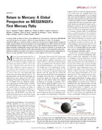 Return to Mercury: a Global Perspective on Messengerls