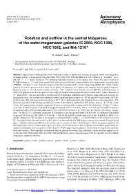 Rotation and Outflow in the Central Kiloparsec of the Water-Megamaser