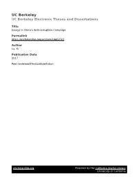 UC Berkeley UC Berkeley Electronic Theses and Dissertations