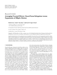 Closed Form Relegation Versus Expansions of Elliptic Motion