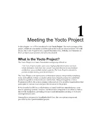 Meeting the Yocto Project