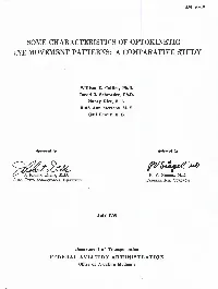 Some Characteristics of Optokinetic Eye-Movement Patterns: a Comparative Study