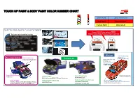 Touch up Paint & Body Paint Color Number Chart