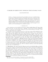 A Primer of Substitution Tilings of the Euclidean Plane
