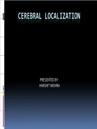 Cerebral Localization