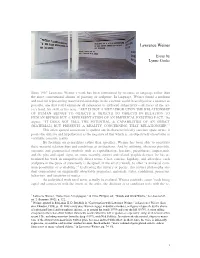 Lawrence Weiner