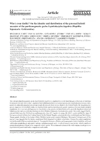 On the Identity and Distribution of the Paternal Hybrid Ancestor of the Parthenogenetic Gecko Lepidodactylus Lugubris (Reptilia: Squamata: Gekkonidae)