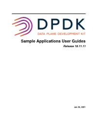 Sample Applications User Guides Release 18.11.11