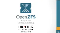 ZFS on Linux on Raspberry Pi