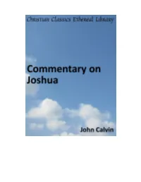 Commentary on Joshua
