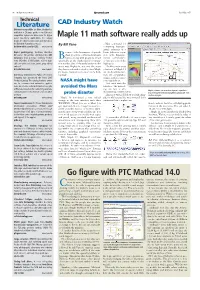 Go Figure with PTC Mathcad 14.0