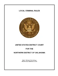 Local Criminal Rules
