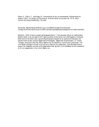Robin, K., Ruhlé, C., and Nigg, H. Translocation of Lynx to Northeastern Switzerland: the Project LUNO – Its History and Structures