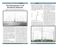 The Development of HF Broadcast Antennas