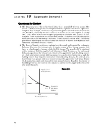 CHAPTER 10 Aggregate Demand I