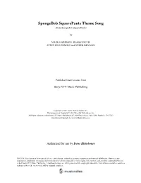 Spongebob Squarepants Theme Song (From Spongebob Squarepants)