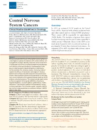 Central Nervous System Cancers Panel Members Can Be Found on Page 1151