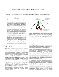 Calibrated Model-Based Deep Reinforcement Learning