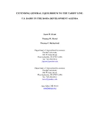 Extending General Equilibrium to the Tariff Line