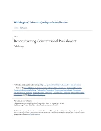 Reconstructing Constitutional Punishment Paulo Barrozo