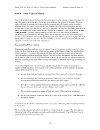 Time Value of Money Professor James P. Dow, Jr