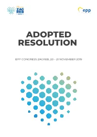 Adopted Resolution