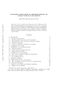 Arxiv:1901.00730V1 [Math.RT]