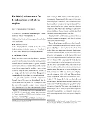 Elo World, a Framework for Benchmarking Weak Chess Engines