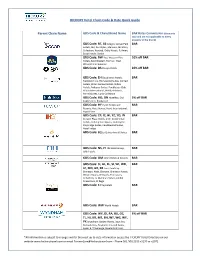 HICKORY Hotel Chain Code & Rate Quick Guide Parent Chain Name
