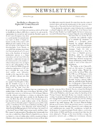 Newsletter Is Published Twice Yearly,In October and April