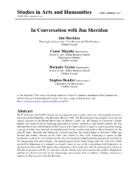 Studies in Arts and Humanities VOL03/ISSUE01/2017 INTERVIEW | Sahjournal.Com