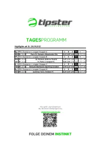 Tagesprogramm