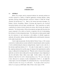 CHAPTER 1 INTRODUCTION 1.1 GENERAL Surface Free Energies
