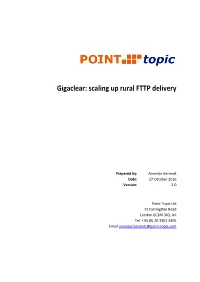 Gigaclear: Scaling up Rural FTTP Delivery