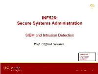 INF526: Secure Systems Administration