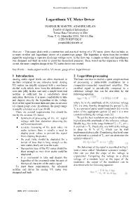 Logarithmic VU Meter Driver