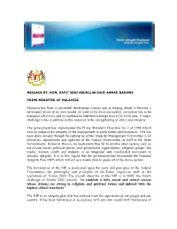 Malaysia Has Been a Successful Developing Country and Is Forging Ahead to Become a Developed Nation in Its Own Mould