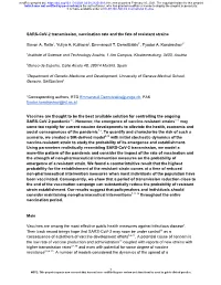 SARS-Cov-2 Transmission, Vaccination Rate and the Fate of Resistant Strains