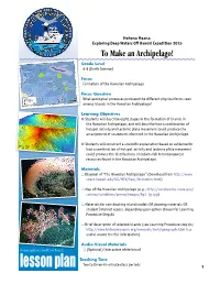 To Make an Archipelago!