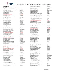 2018-19 Illinois PLTW Schools by Program