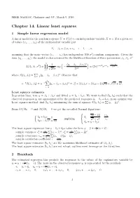 Chapter 14. Linear Least Squares